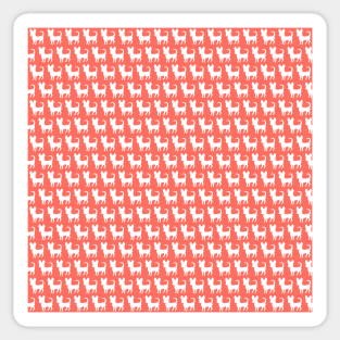 Chihuahua silhouette print (mini) coral Sticker